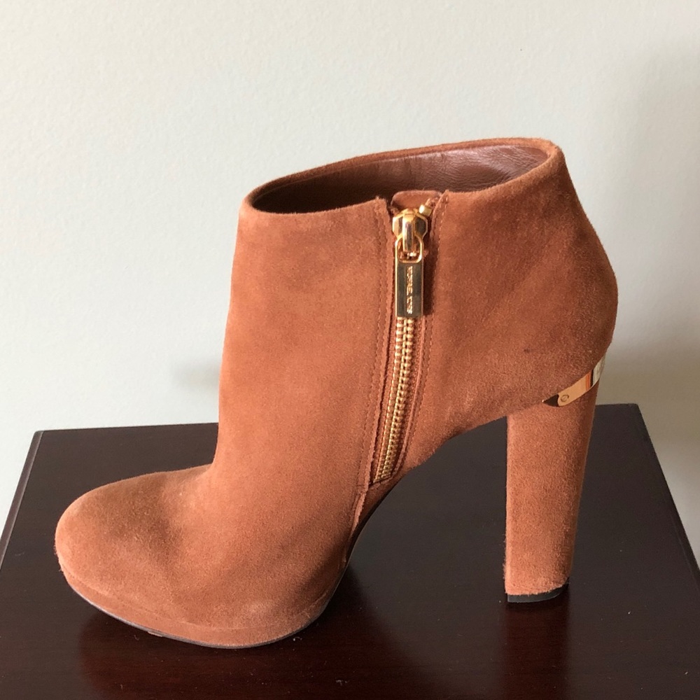 Brown Suede Booties